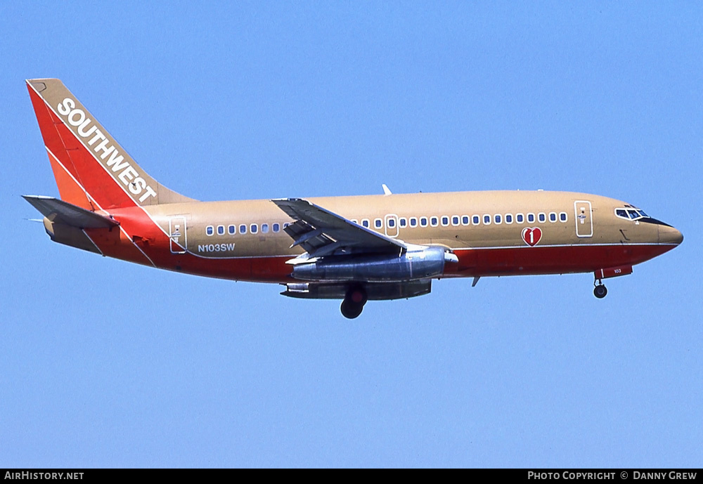 Aircraft Photo of N103SW | Boeing 737-2H4/Adv | Southwest Airlines | AirHistory.net #290137