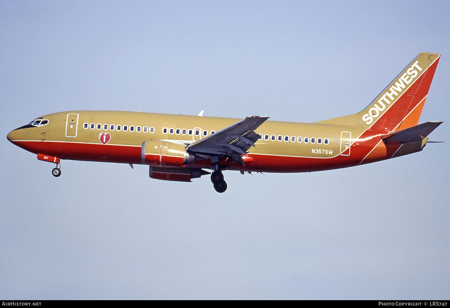 Aircraft Photo of N357SW | Boeing 737-3H4 | Southwest Airlines | AirHistory.net #290157