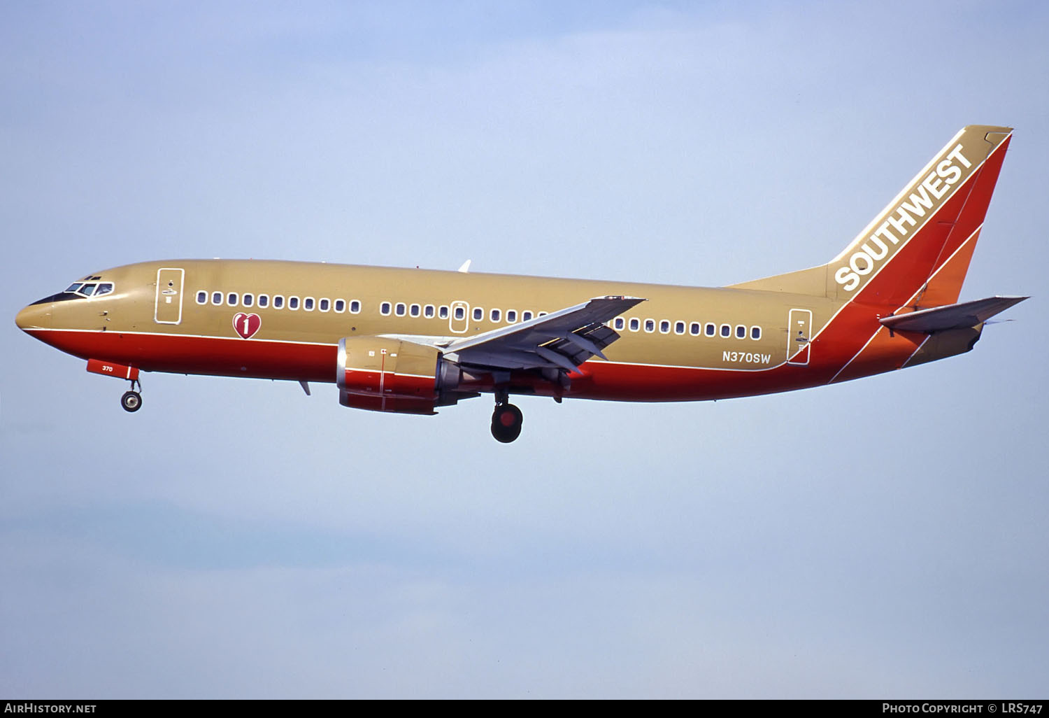 Aircraft Photo of N370SW | Boeing 737-3H4 | Southwest Airlines | AirHistory.net #290182