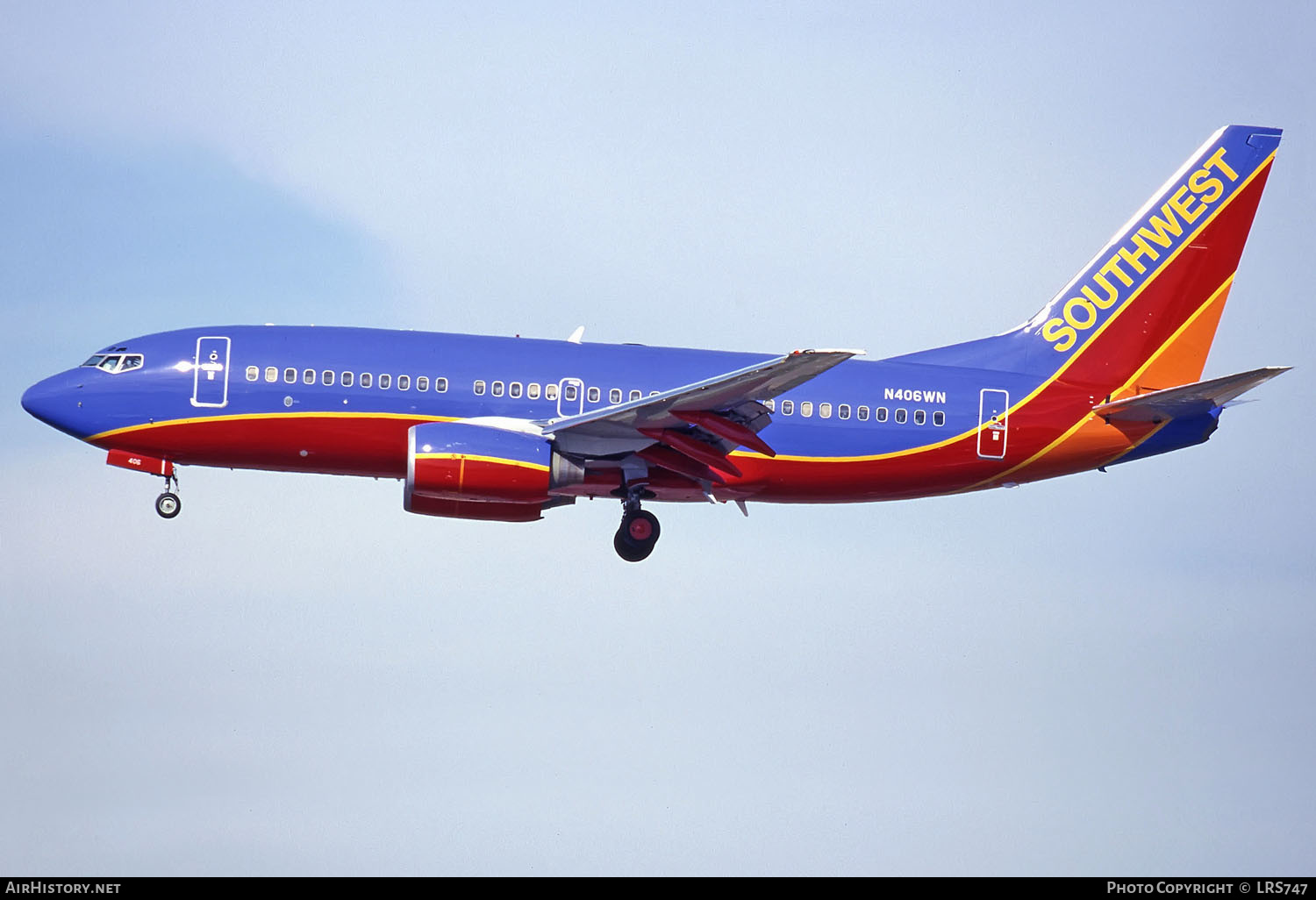Aircraft Photo of N406WN | Boeing 737-7H4 | Southwest Airlines | AirHistory.net #290195