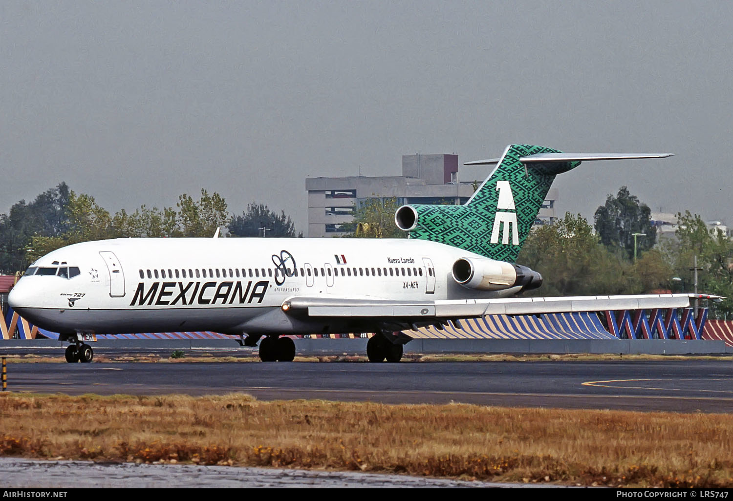 Aircraft Photo of XA-MEH | Boeing 727-264/Adv | Mexicana | AirHistory.net #290202