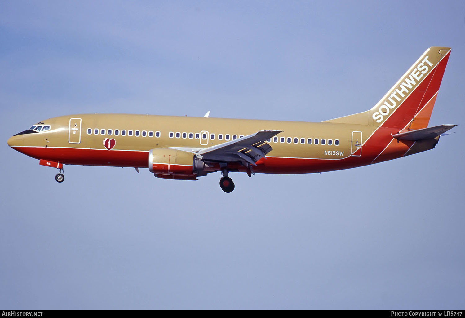 Aircraft Photo of N615SW | Boeing 737-3H4 | Southwest Airlines | AirHistory.net #290210