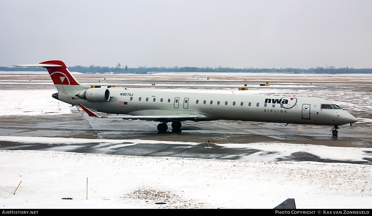 Aircraft Photo of N907XJ | Bombardier CRJ-900LR (CL-600-2D24) | NWA Airlink | AirHistory.net #290228