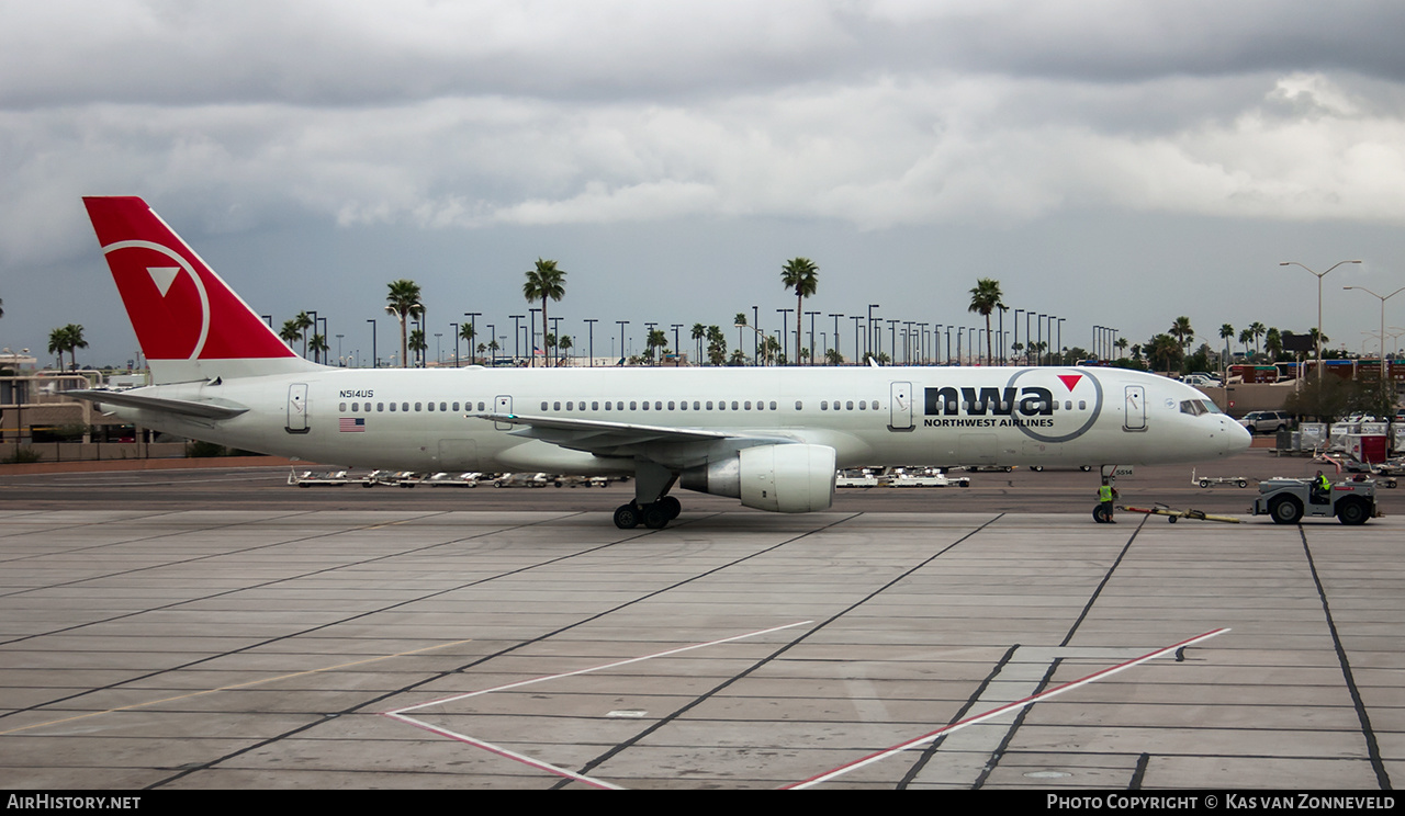 Aircraft Photo of N514US | Boeing 757-251 | Northwest Airlines | AirHistory.net #290236