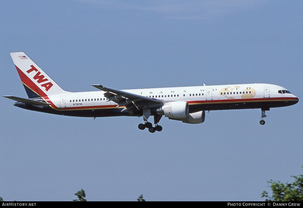 Aircraft Photo of N718TW | Boeing 757-231 | Trans World Airlines - TWA | AirHistory.net #290254