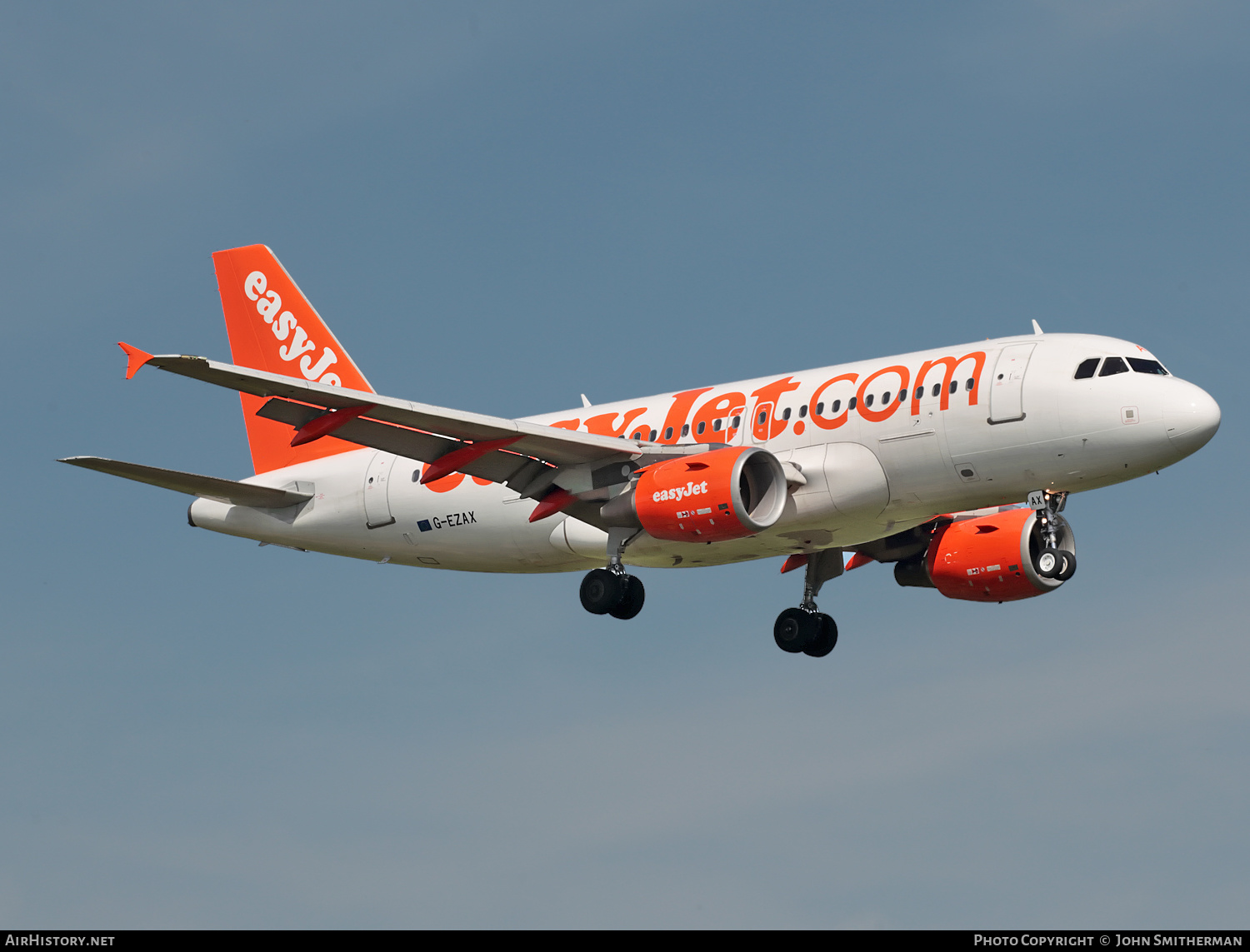 Aircraft Photo of G-EZAX | Airbus A319-111 | EasyJet | AirHistory.net #290327