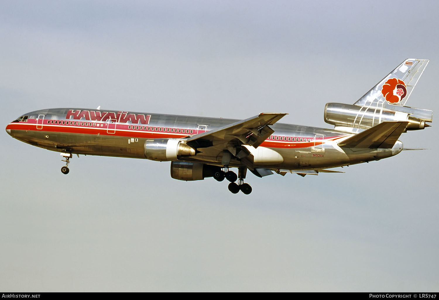 Aircraft Photo of N153AA | McDonnell Douglas DC-10-10 | Hawaiian Airlines | AirHistory.net #290456