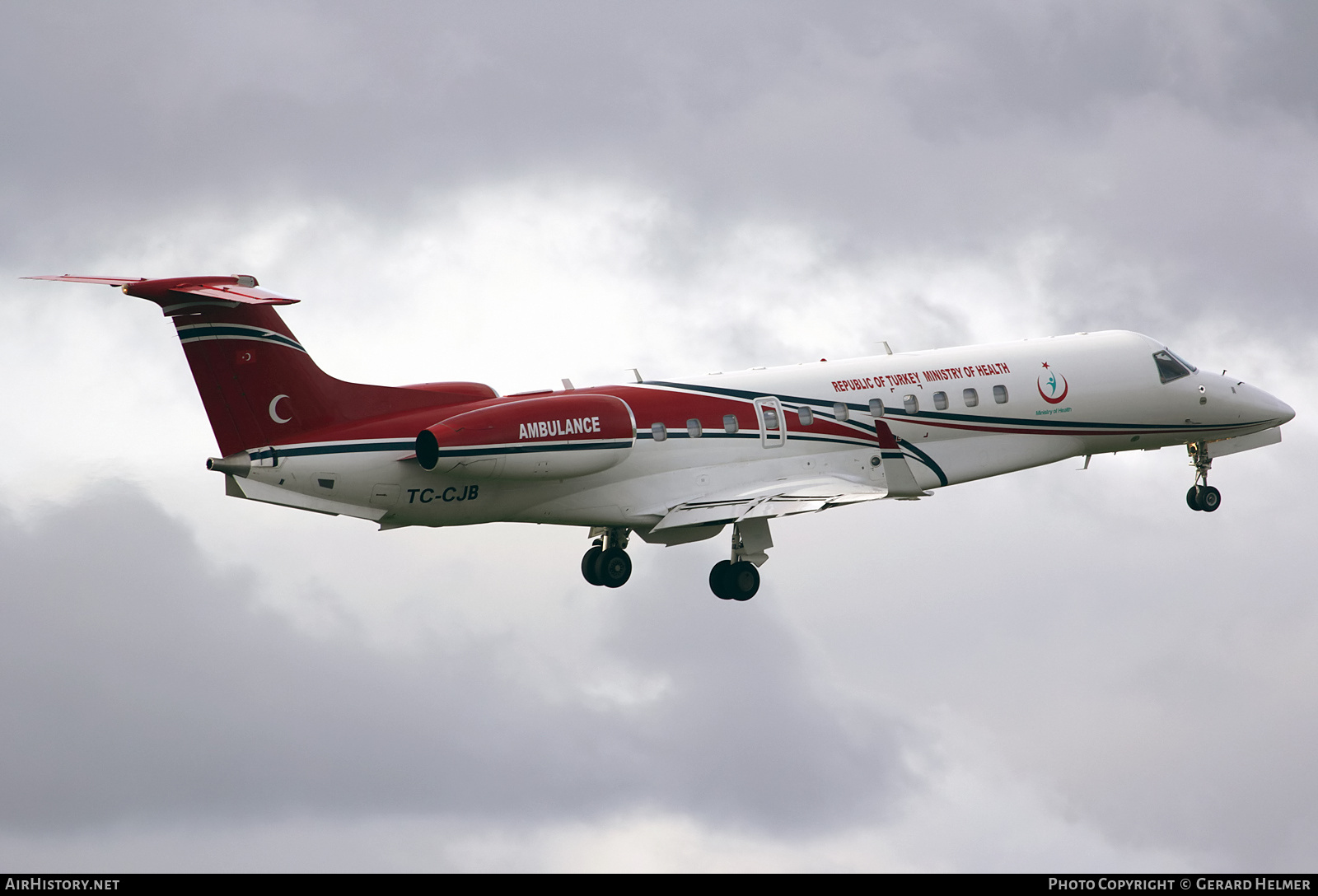 Aircraft Photo of TC-CJB | Embraer Legacy 650 (EMB-135BJ) | T.C. Sağlık Bakanlığı - Republic of Turkey Ministry of Health | AirHistory.net #290501