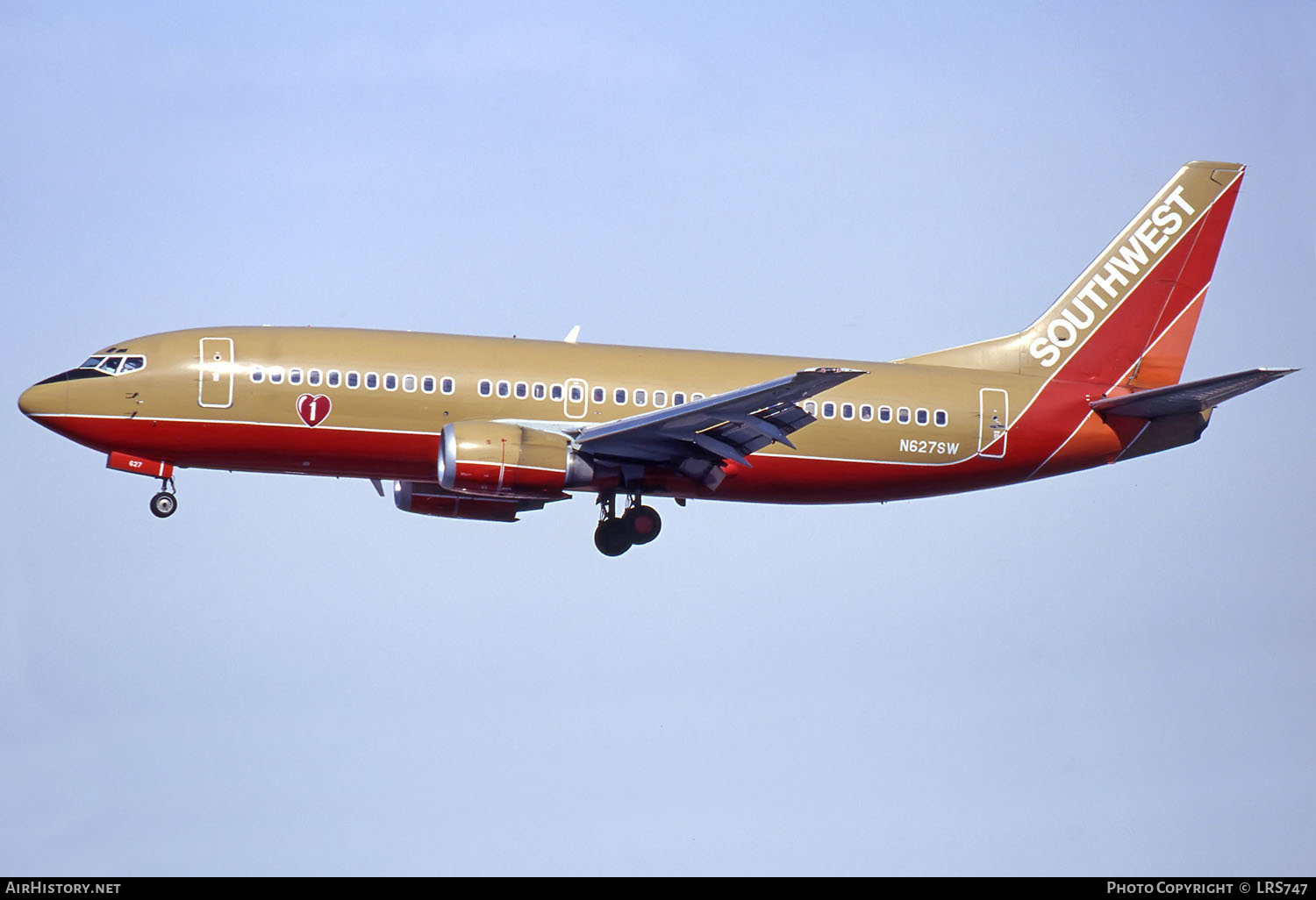 Aircraft Photo of N627SW | Boeing 737-3H4 | Southwest Airlines | AirHistory.net #290517