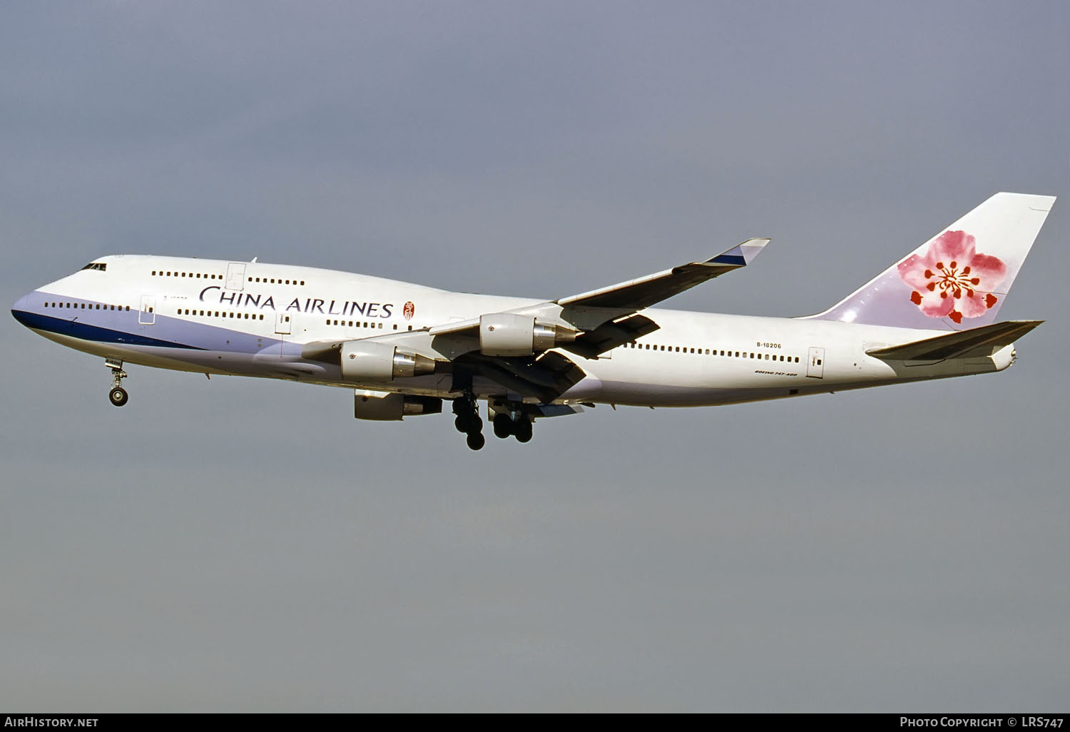 Aircraft Photo of B-18206 | Boeing 747-409 | China Airlines | AirHistory.net #290523