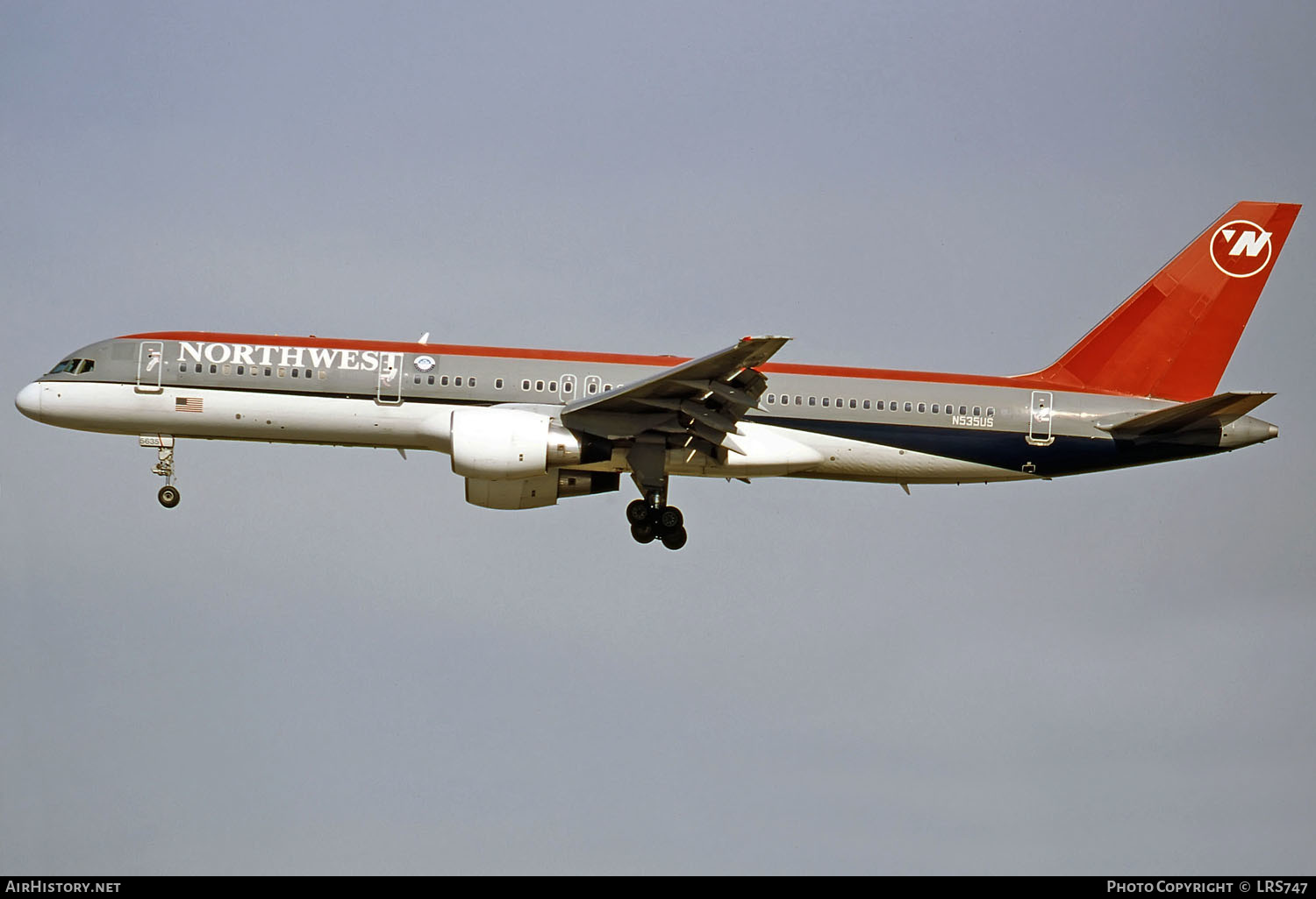 Aircraft Photo of N535US | Boeing 757-251 | Northwest Airlines | AirHistory.net #290524