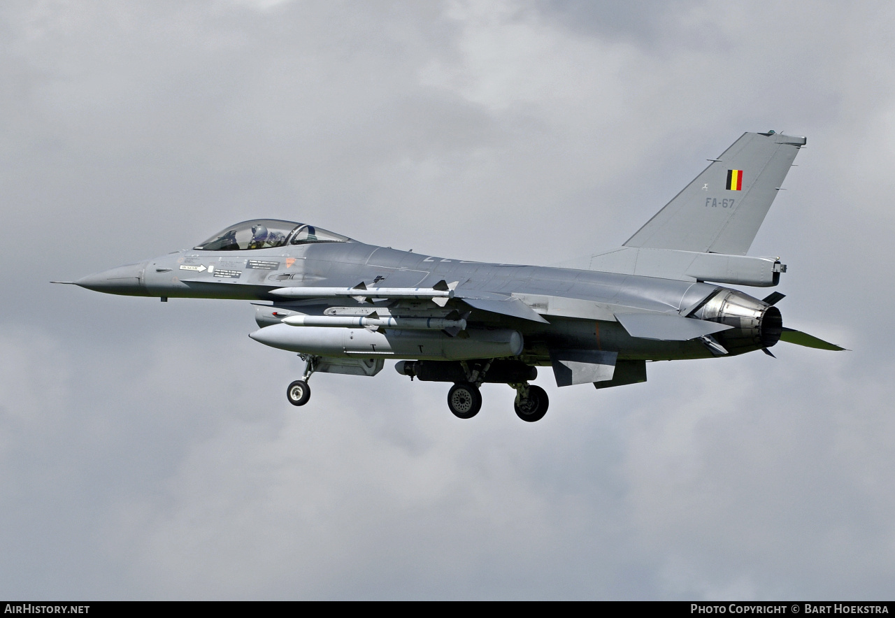 Aircraft Photo of FA-67 | General Dynamics F-16AM Fighting Falcon | Belgium - Air Force | AirHistory.net #290636