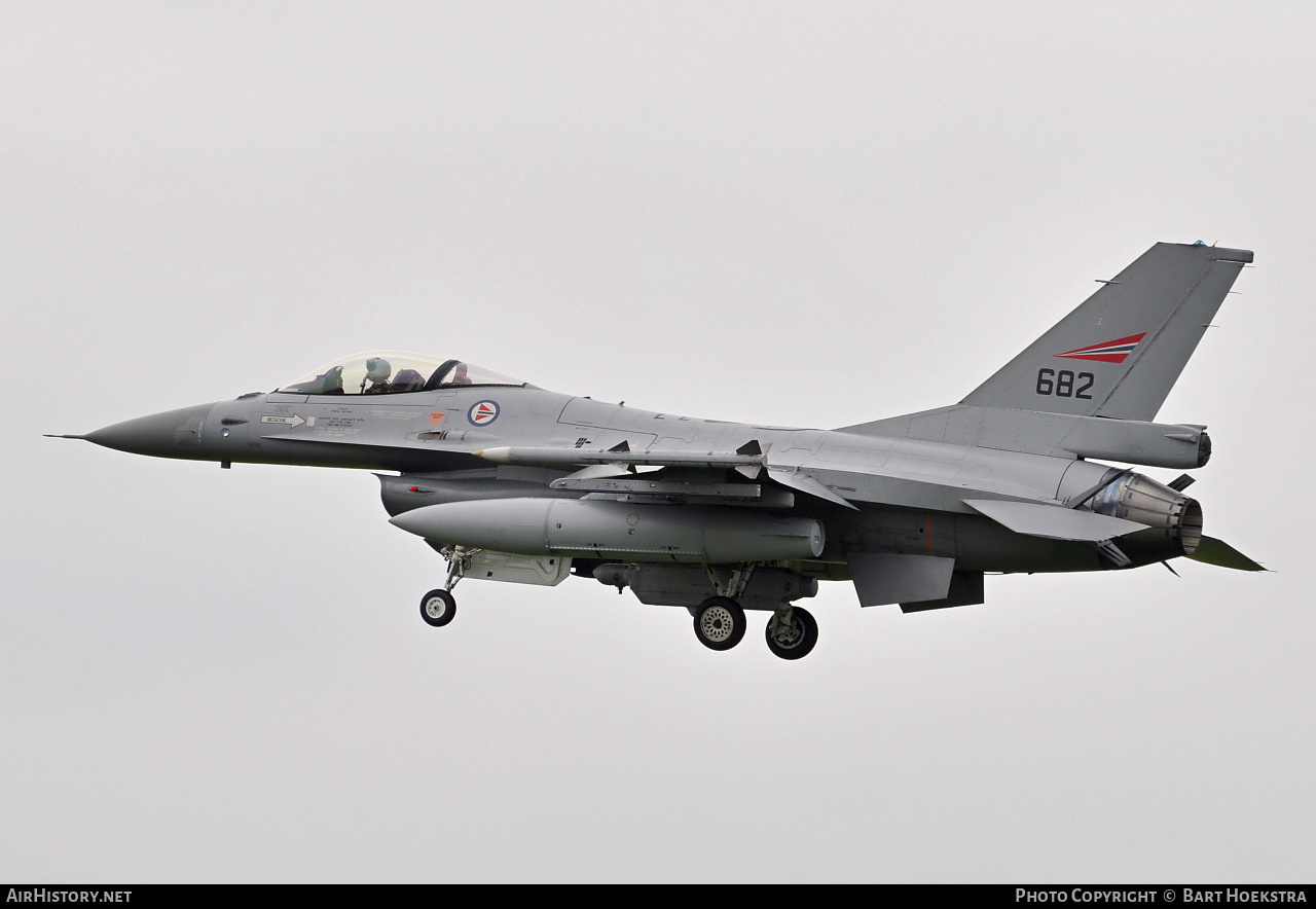 Aircraft Photo of 682 | General Dynamics F-16AM Fighting Falcon | Norway - Air Force | AirHistory.net #290662