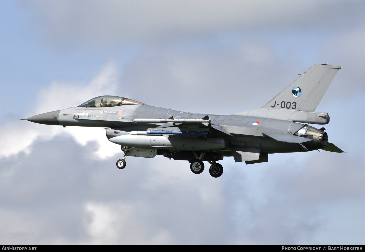 Aircraft Photo of J-003 | General Dynamics F-16AM Fighting Falcon | Netherlands - Air Force | AirHistory.net #290666