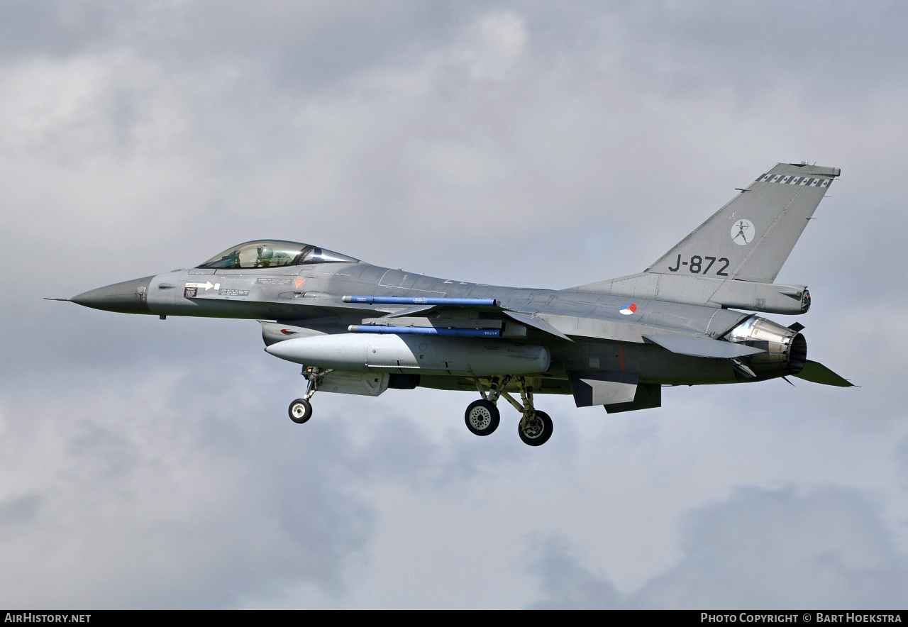 Aircraft Photo of J-872 | General Dynamics F-16AM Fighting Falcon | Netherlands - Air Force | AirHistory.net #290671