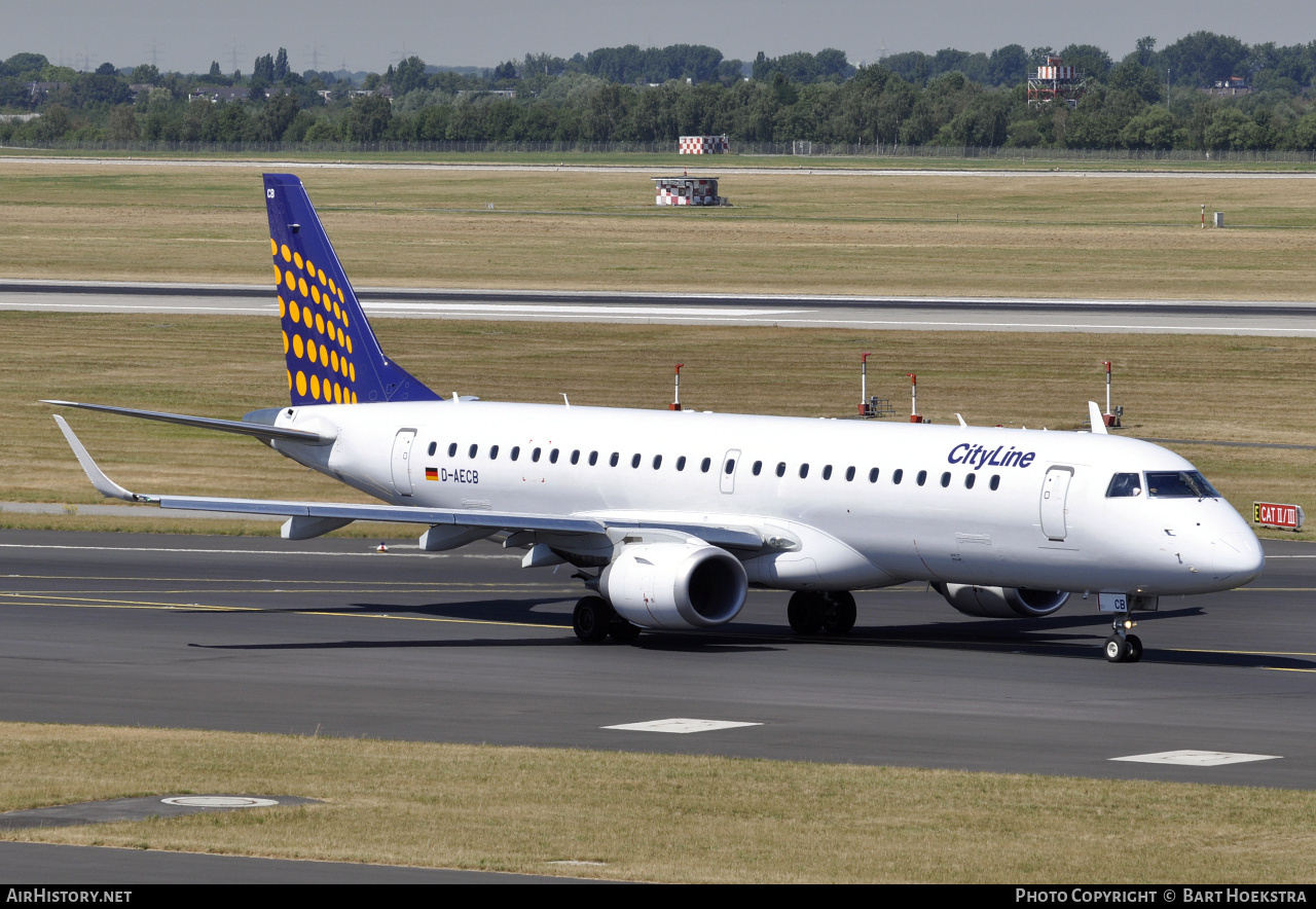 Aircraft Photo of D-AECB | Embraer 190LR (ERJ-190-100LR) | Lufthansa CityLine | AirHistory.net #290677