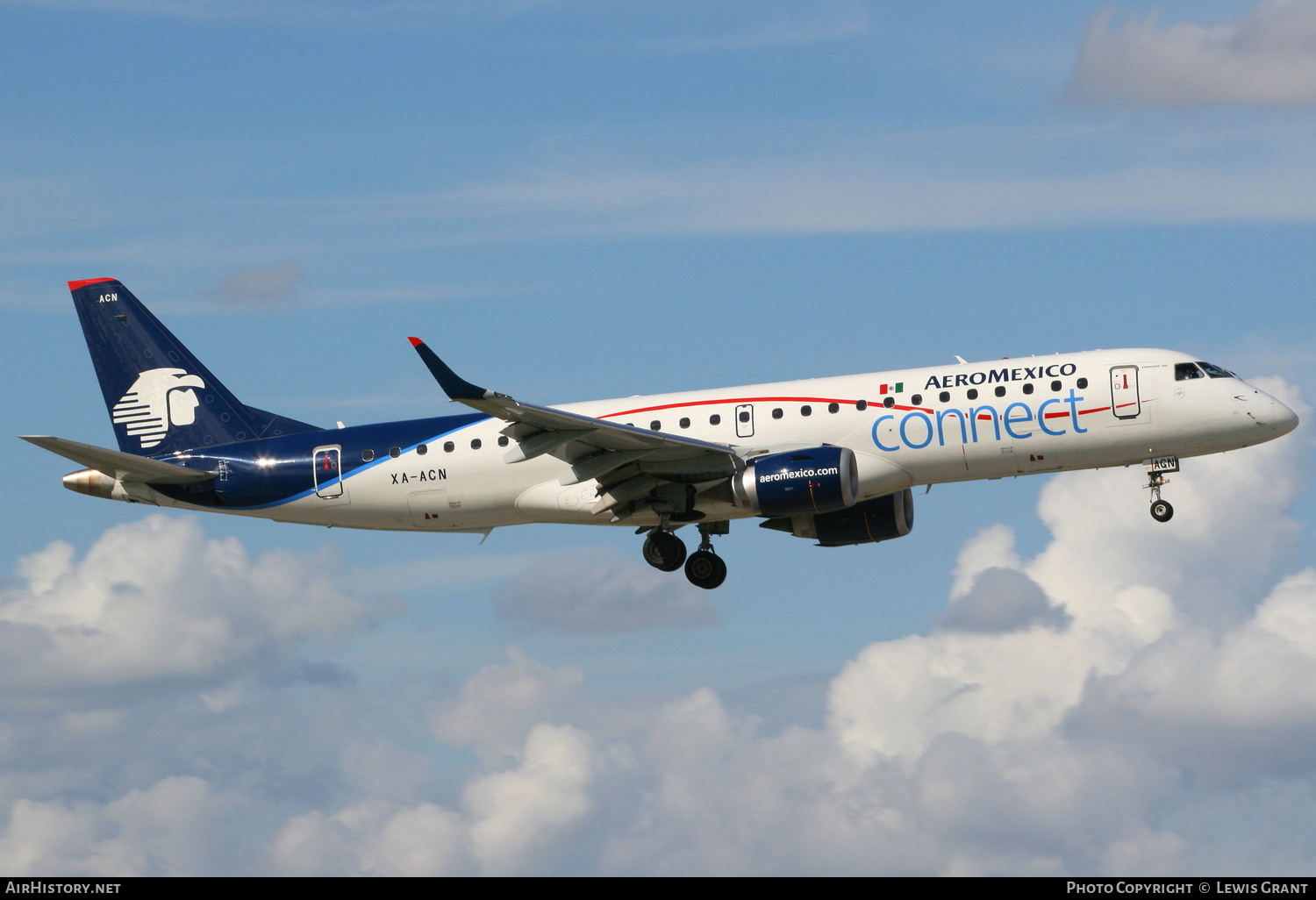 Aircraft Photo of XA-ACN | Embraer 190LR (ERJ-190-100LR) | AeroMéxico Connect | AirHistory.net #290682