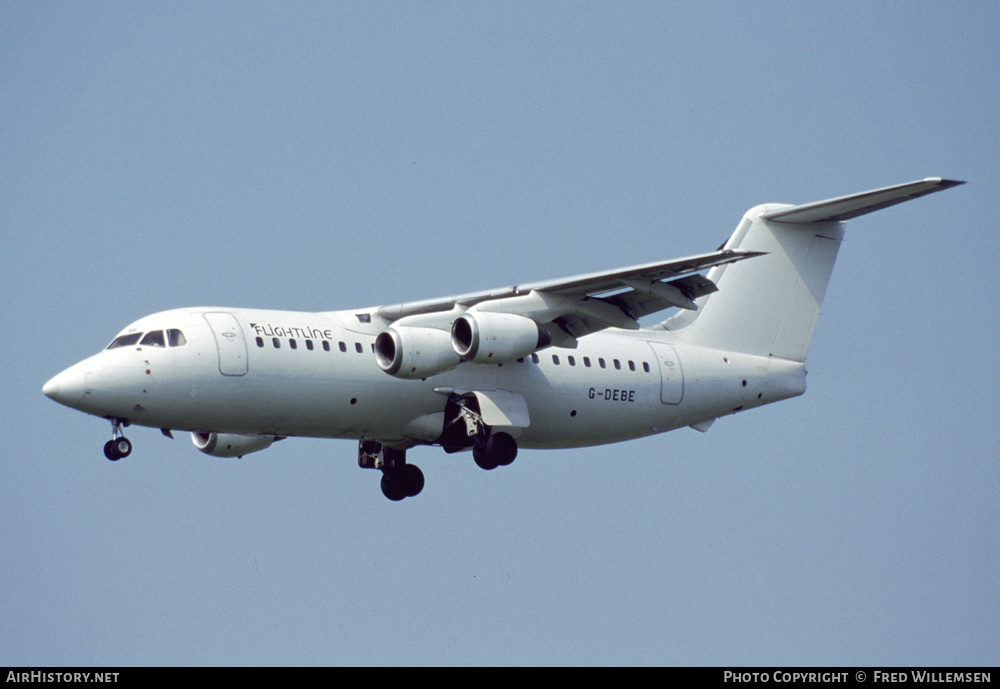 Aircraft Photo of G-DEBE | British Aerospace BAe-146-200 | Flightline | AirHistory.net #290718