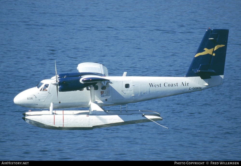 Aircraft Photo of C-GQKN | De Havilland Canada DHC-6-100 Twin Otter | West Coast Air | AirHistory.net #290732