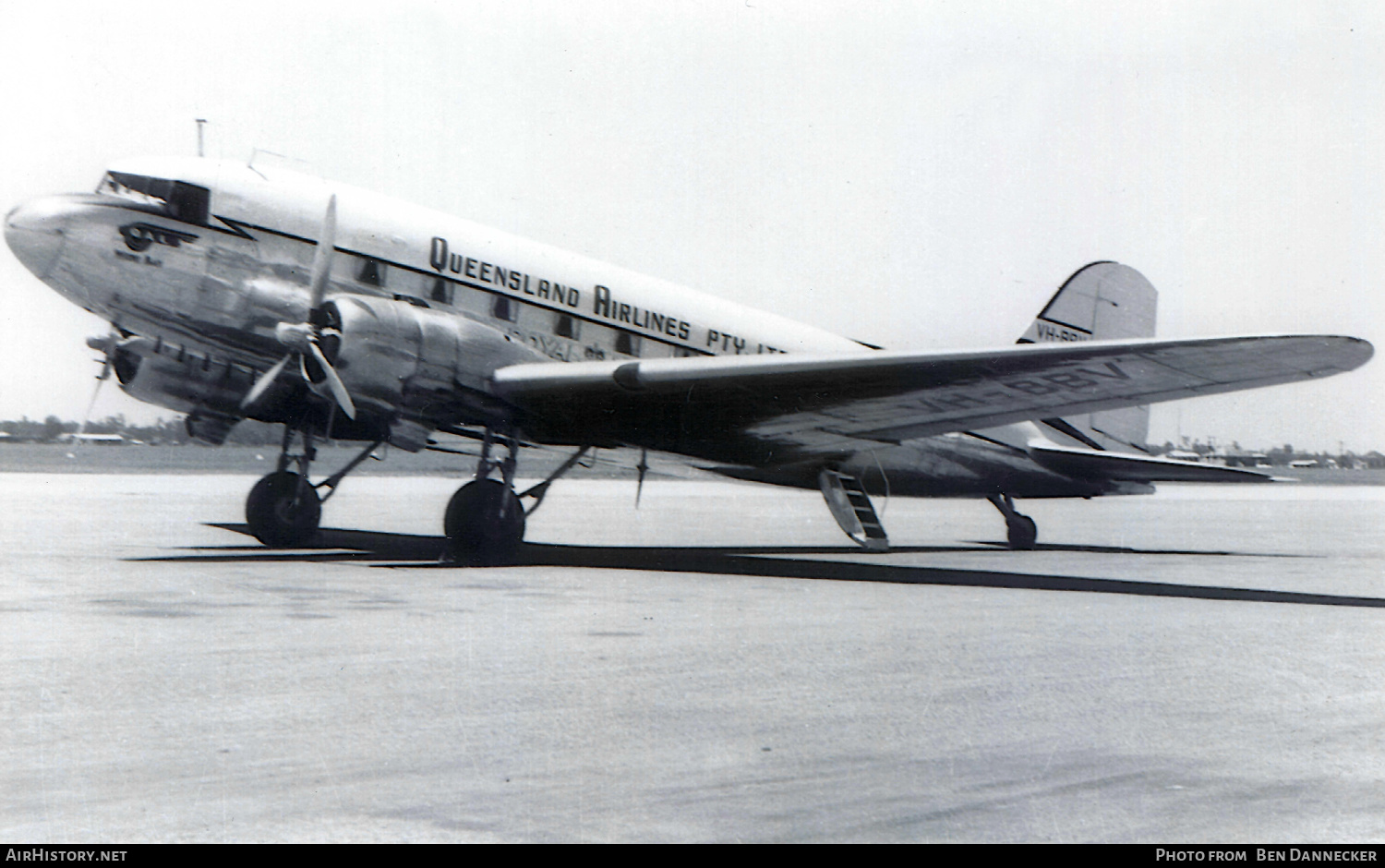 Aircraft Photo of VH-BBV | Douglas DC-3(C) | Queensland Airlines - QAL | AirHistory.net #290766