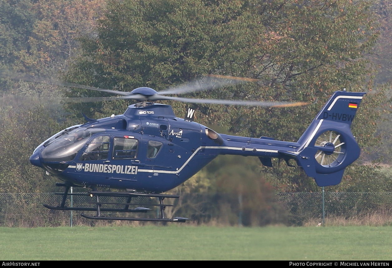 Aircraft Photo of D-HVBW | Eurocopter EC-135T-2+ | Bundespolizei | AirHistory.net #290804