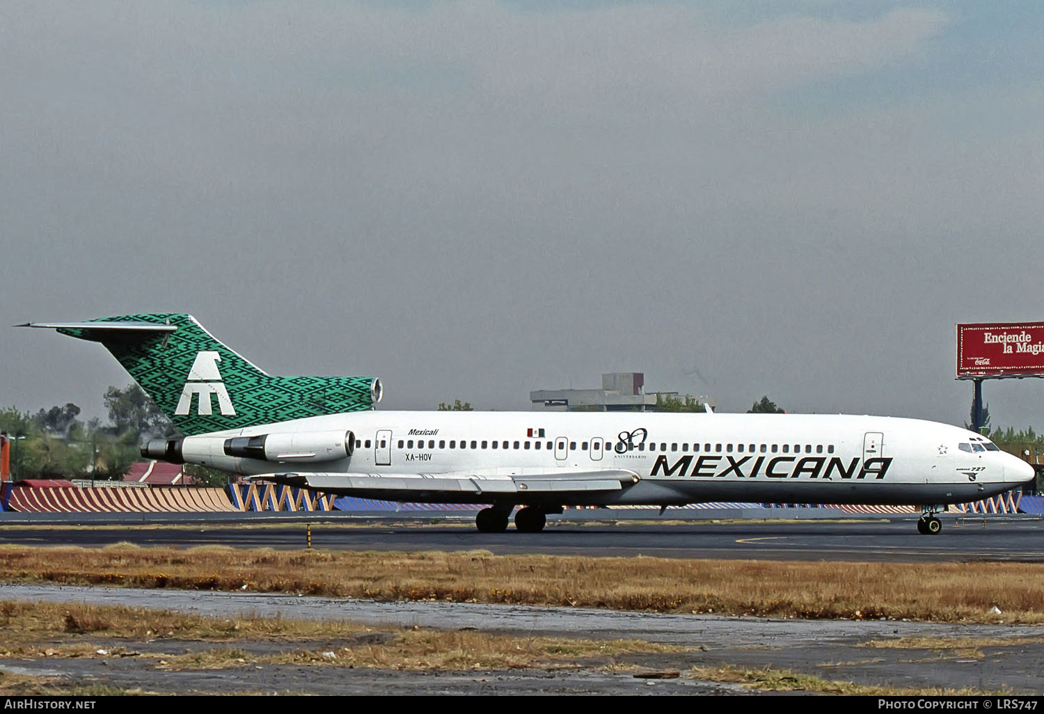 Aircraft Photo of XA-HOV | Boeing 727-264/Adv | Mexicana | AirHistory.net #290806