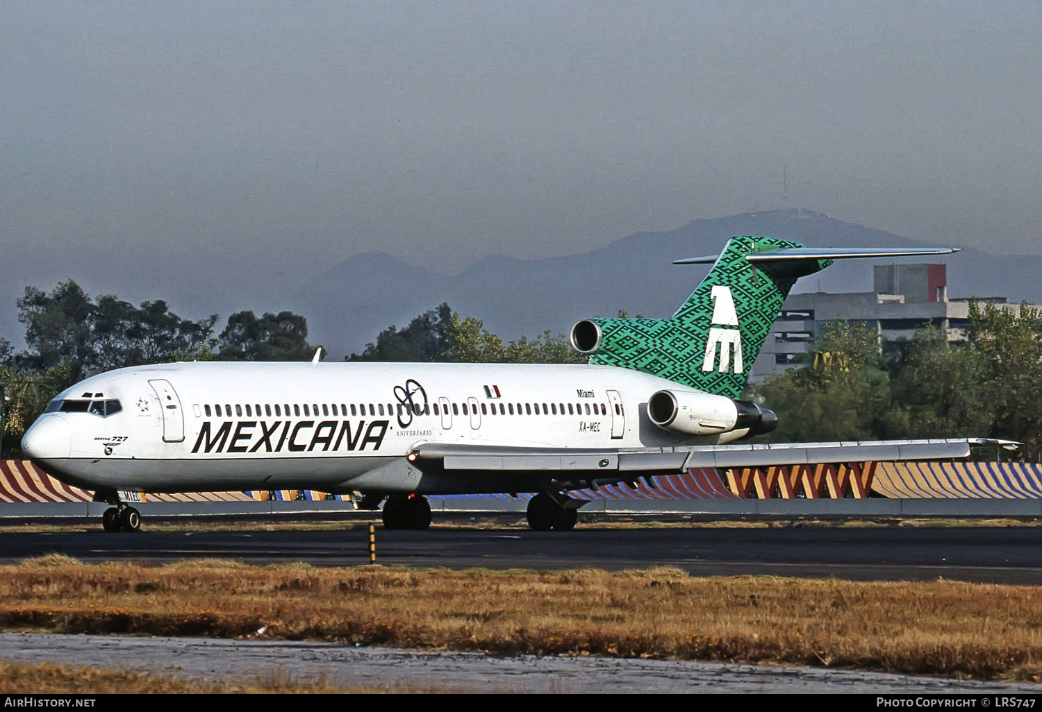 Aircraft Photo of XA-MEC | Boeing 727-264/Adv | Mexicana | AirHistory.net #290829