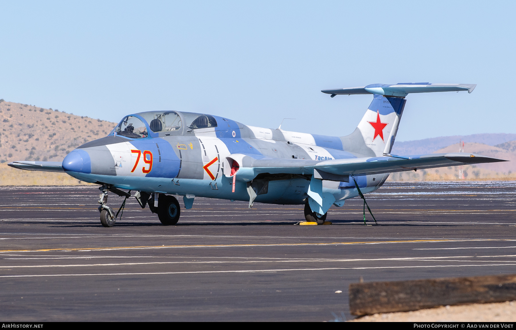 Aircraft Photo of N179EP / 79 red | Aero L-29 Delfin | TacAir - Tactical Air Support | Russia - Air Force | AirHistory.net #290833