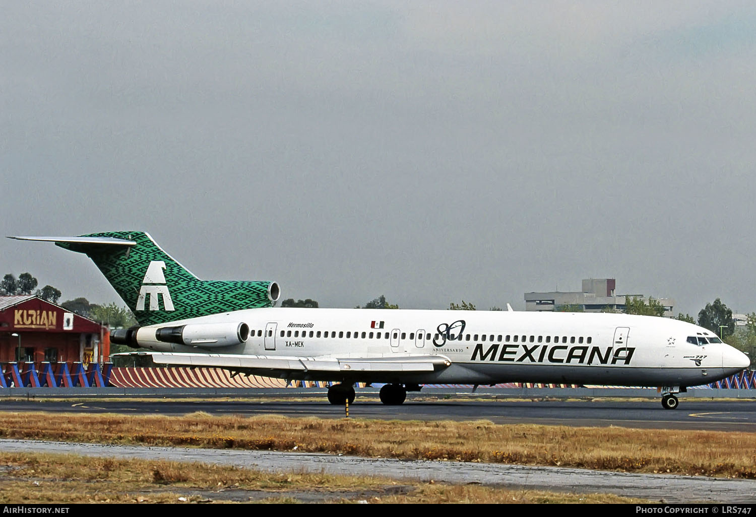 Aircraft Photo of XA-MEK | Boeing 727-264/Adv | Mexicana | AirHistory.net #290839