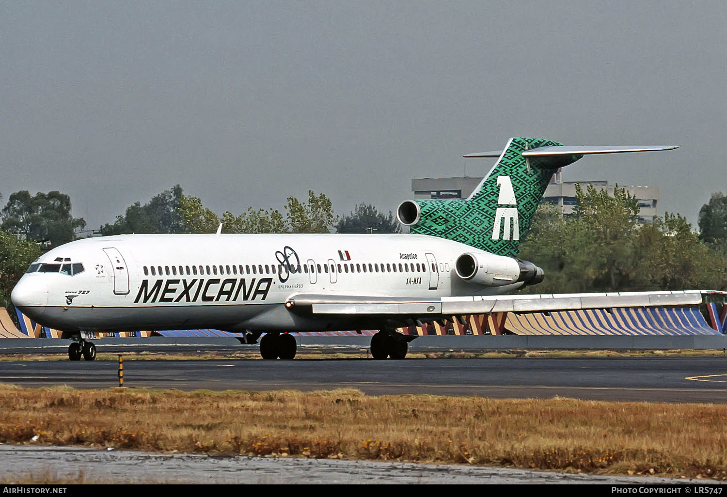 Aircraft Photo of XA-MXA | Boeing 727-264/Adv | Mexicana | AirHistory.net #290843