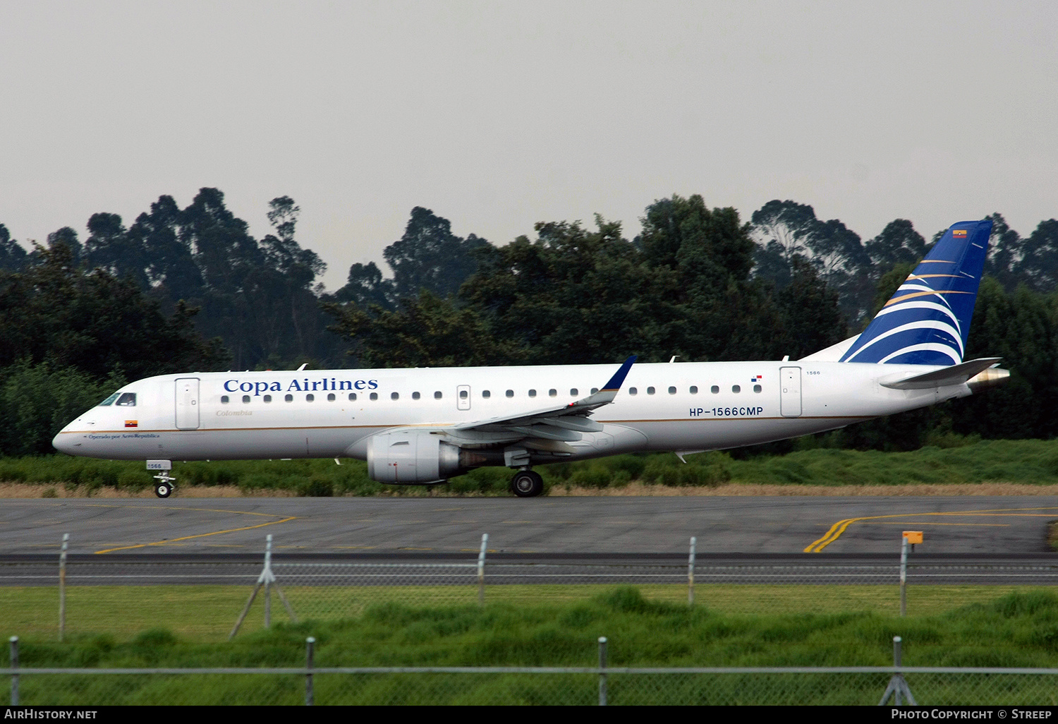 Aircraft Photo of HP-1566CMP | Embraer 190AR (ERJ-190-100IGW) | Copa Airlines Colombia | AirHistory.net #290930