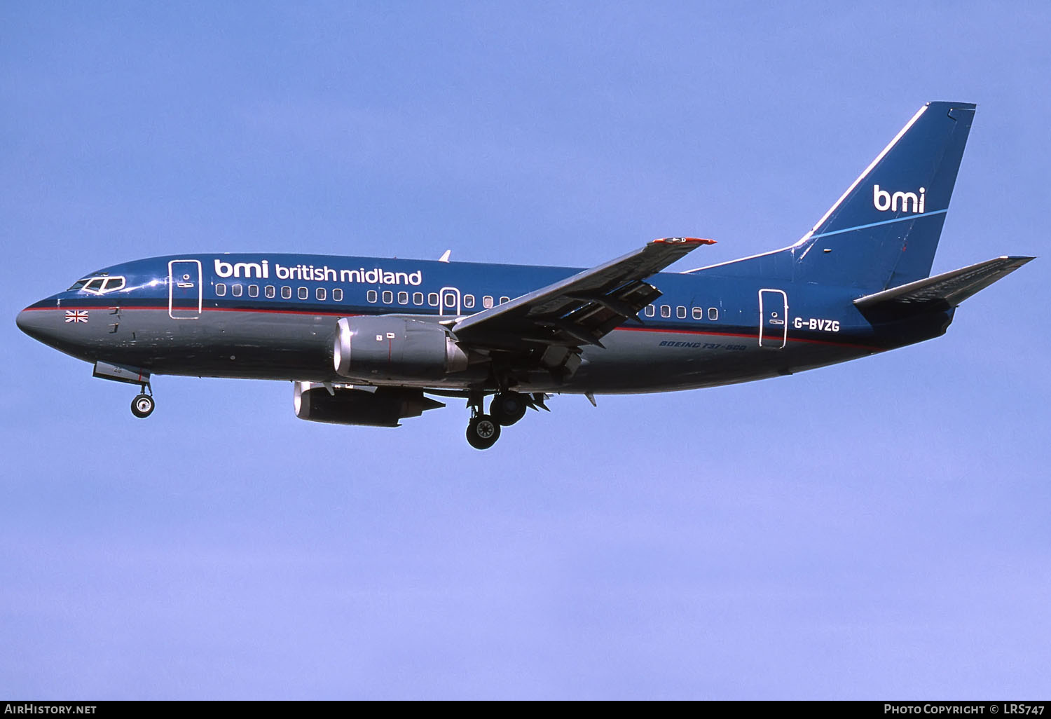 Aircraft Photo of G-BVZG | Boeing 737-5Q8 | BMI - British Midland International | AirHistory.net #291051