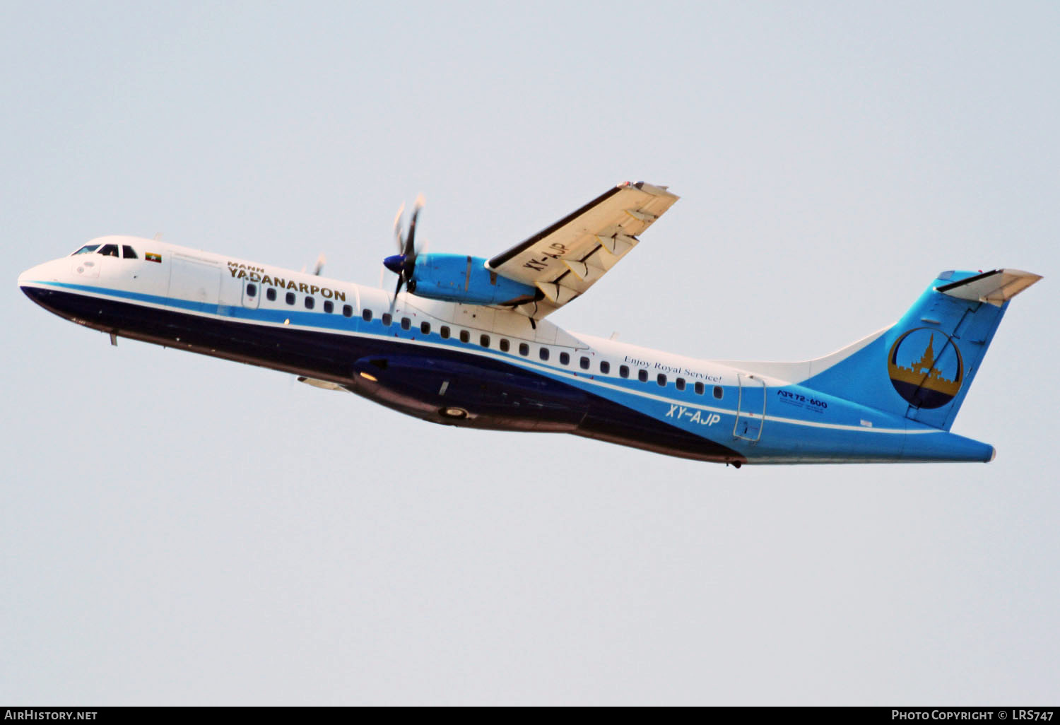 Aircraft Photo of XY-AJP | ATR ATR-72-600 (ATR-72-212A) | Mann Yadanarpon Airlines | AirHistory.net #291122