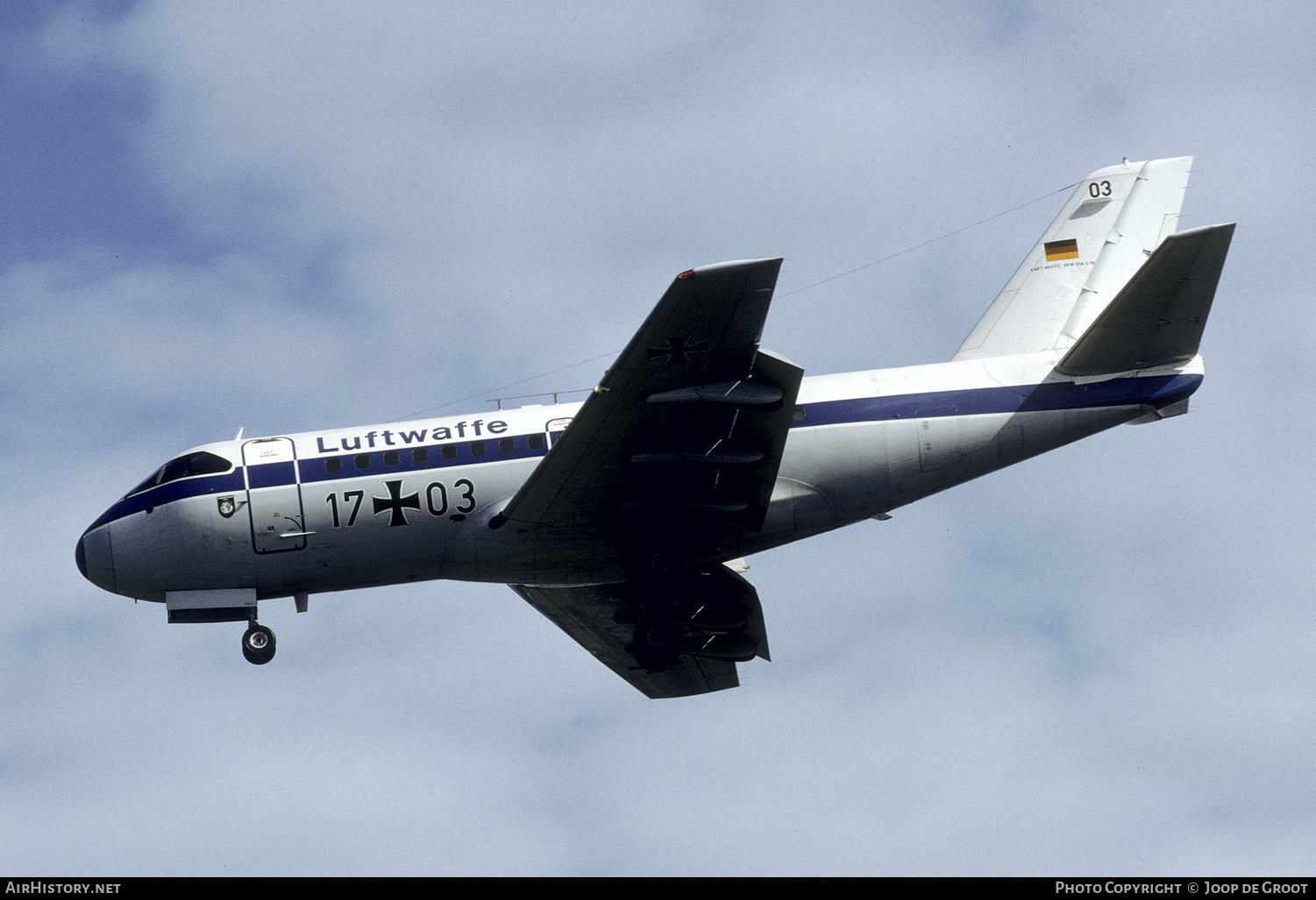 Aircraft Photo of 1703 | VFW-Fokker VFW-614 | Germany - Air Force | AirHistory.net #291157