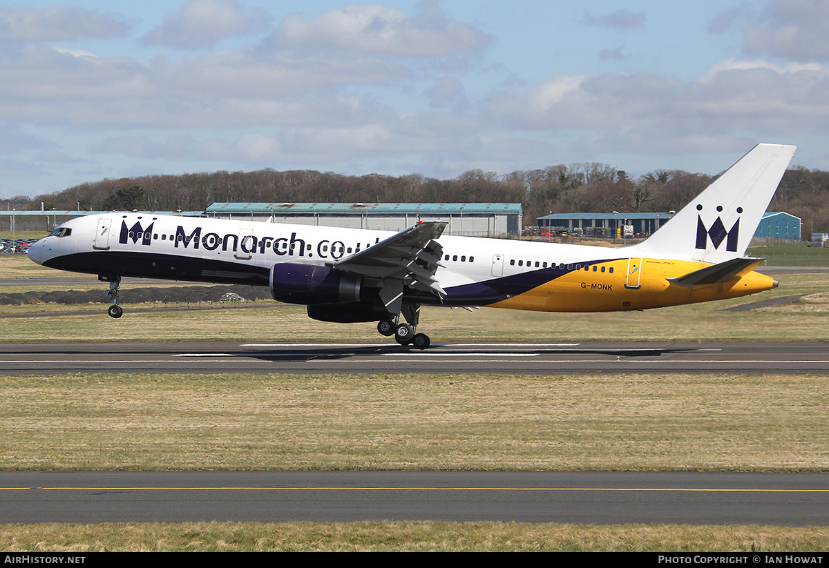 Aircraft Photo of G-MONK | Boeing 757-2T7 | Monarch Airlines | AirHistory.net #291171