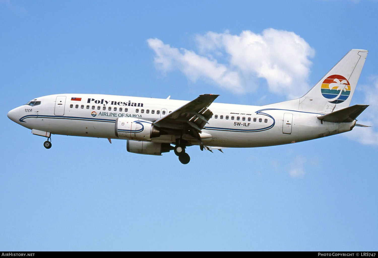 Aircraft Photo of 5W-ILF | Boeing 737-3Q8 | Polynesian Airlines | AirHistory.net #291188