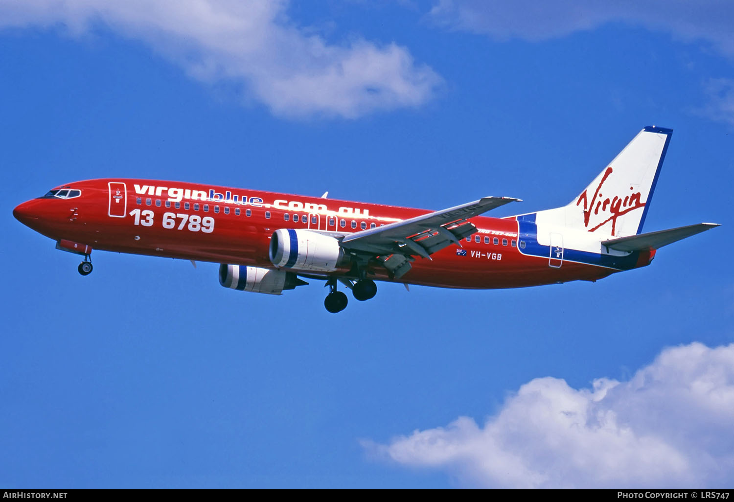 Aircraft Photo of VH-VGB | Boeing 737-4Q8 | Virgin Blue Airlines | AirHistory.net #291226