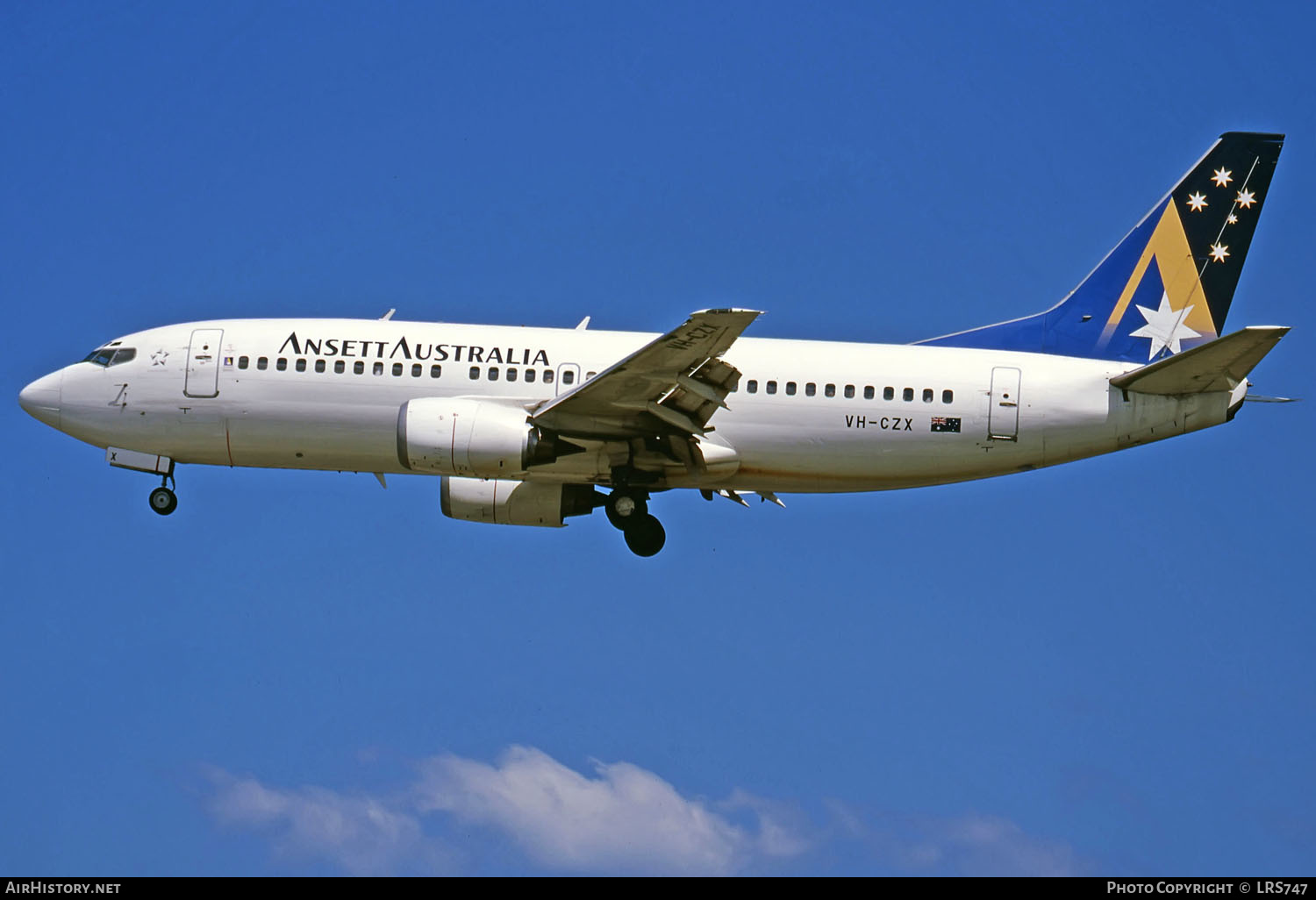 Aircraft Photo of VH-CZX | Boeing 737-33A | Ansett Australia | AirHistory.net #291229