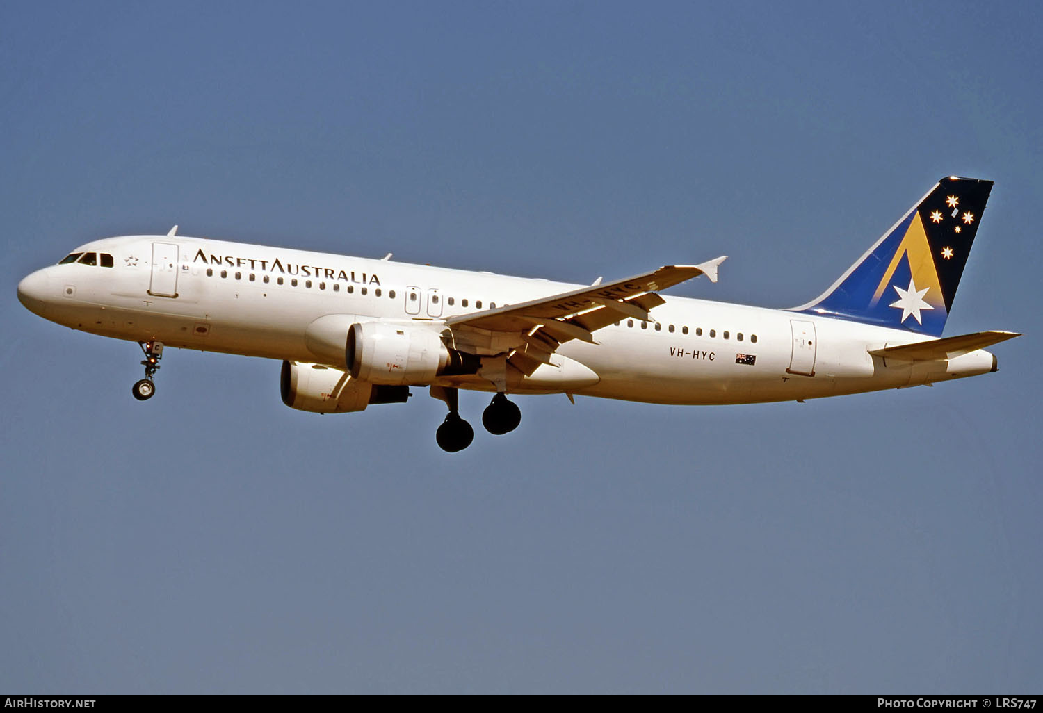 Aircraft Photo of VH-HYC | Airbus A320-211 | Ansett Australia | AirHistory.net #291232