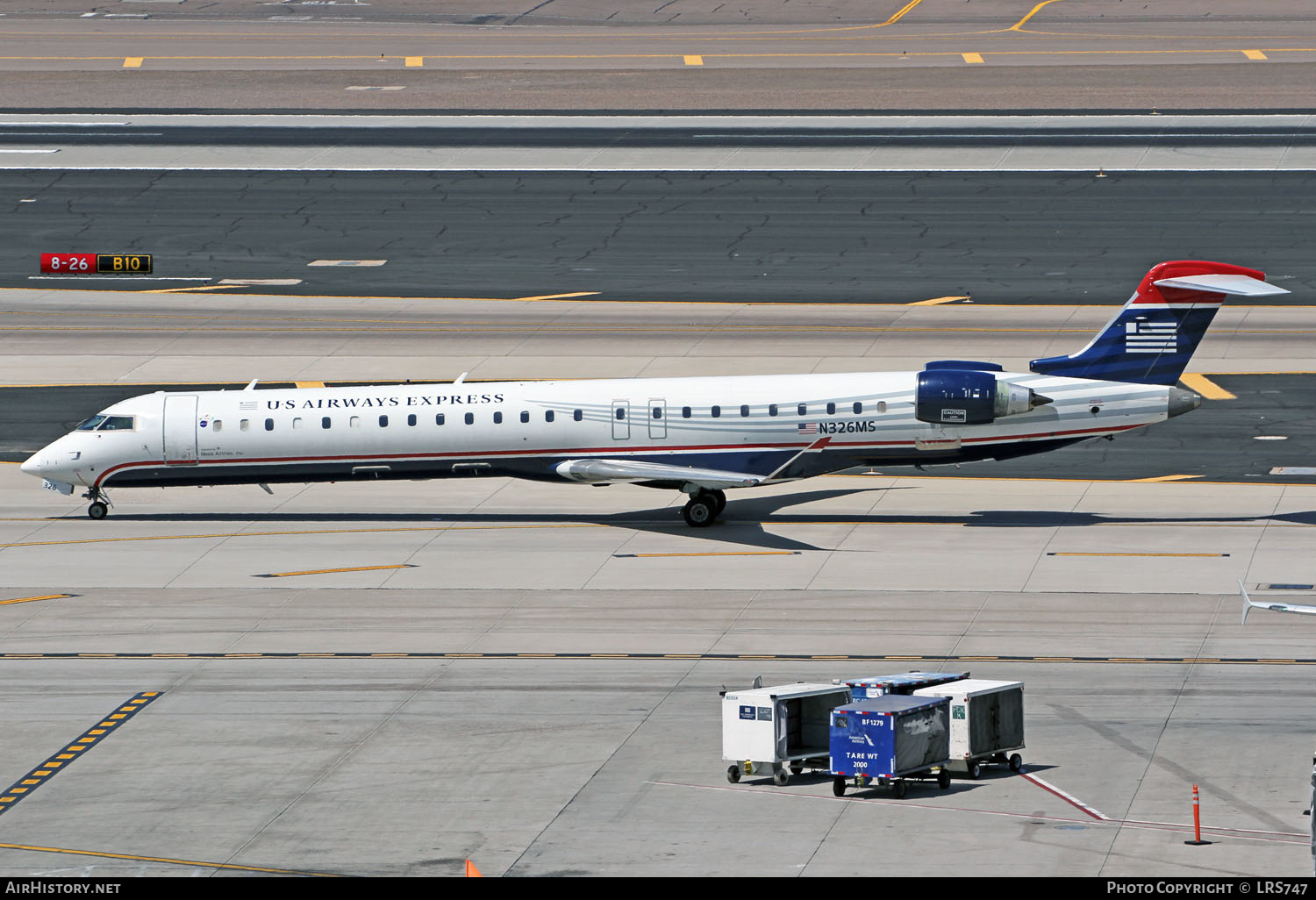 Aircraft Photo of N326MS | Bombardier CRJ-900LR (CL-600-2D24) | US Airways Express | AirHistory.net #291282