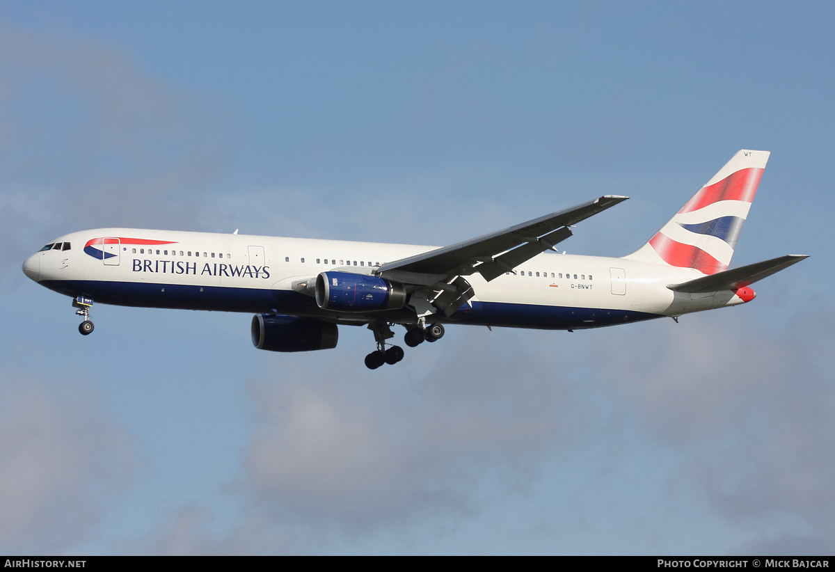 Aircraft Photo of G-BNWT | Boeing 767-336/ER | British Airways | AirHistory.net #291318