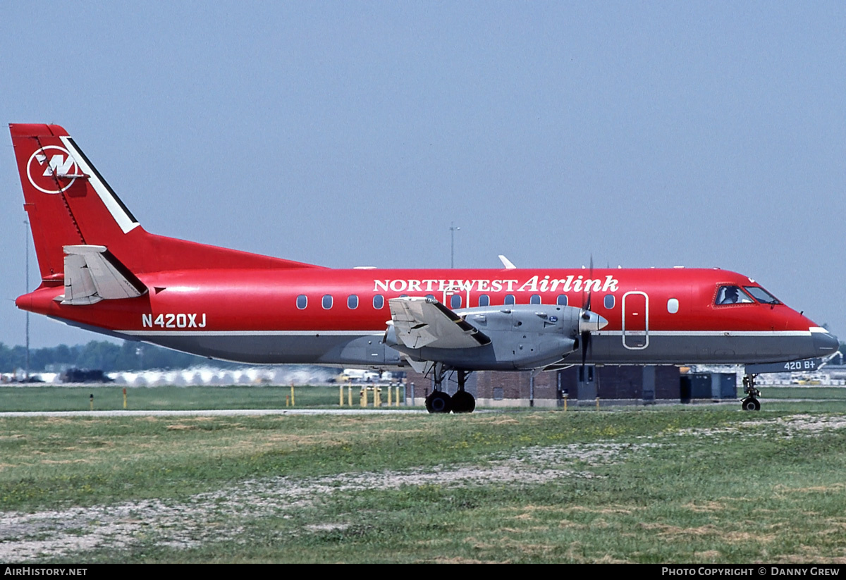 Aircraft Photo of N420XJ | Saab 340B/Plus | Northwest Airlink | AirHistory.net #291355