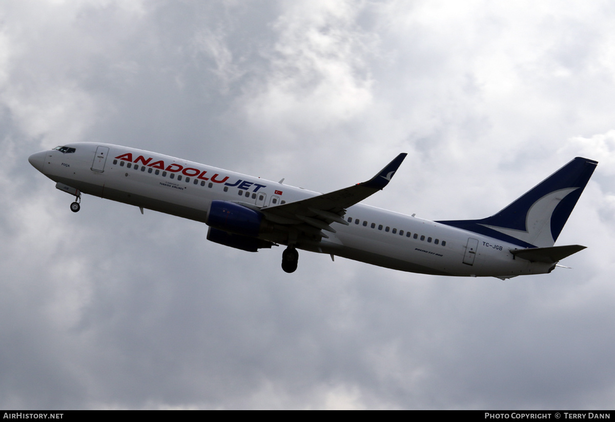 Aircraft Photo of TC-JGB | Boeing 737-8F2 | AnadoluJet | AirHistory.net #291368