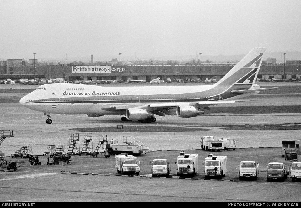 Aircraft Photo of LV-MLO | Boeing 747-287B | Aerolíneas Argentinas | AirHistory.net #291373