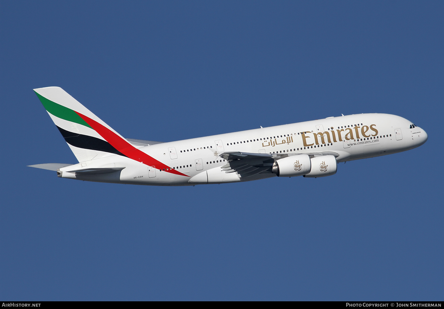 Aircraft Photo of A6-EDH | Airbus A380-861 | Emirates | AirHistory.net #291382