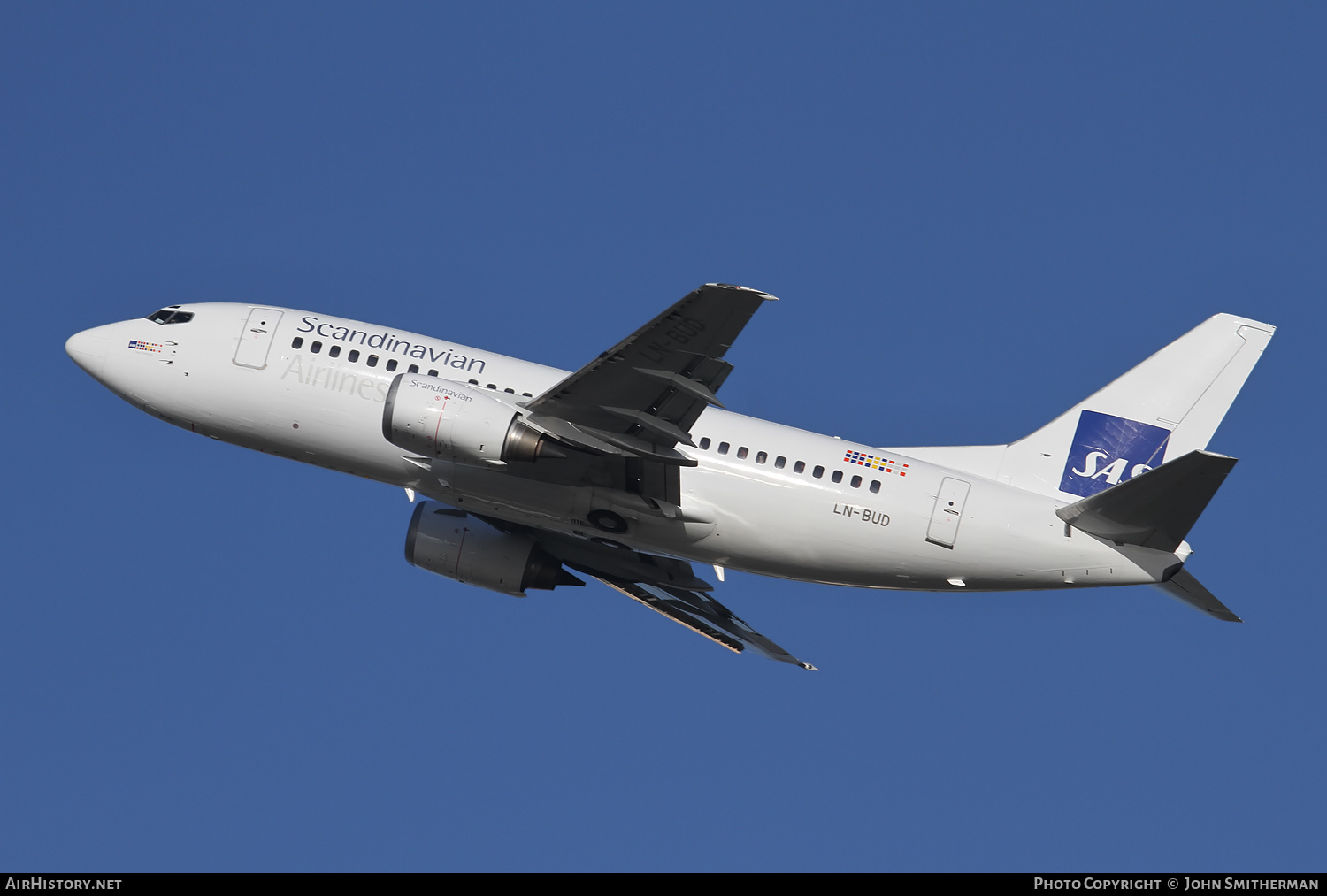 Aircraft Photo of LN-BUD | Boeing 737-505 | Scandinavian Airlines - SAS | AirHistory.net #291422