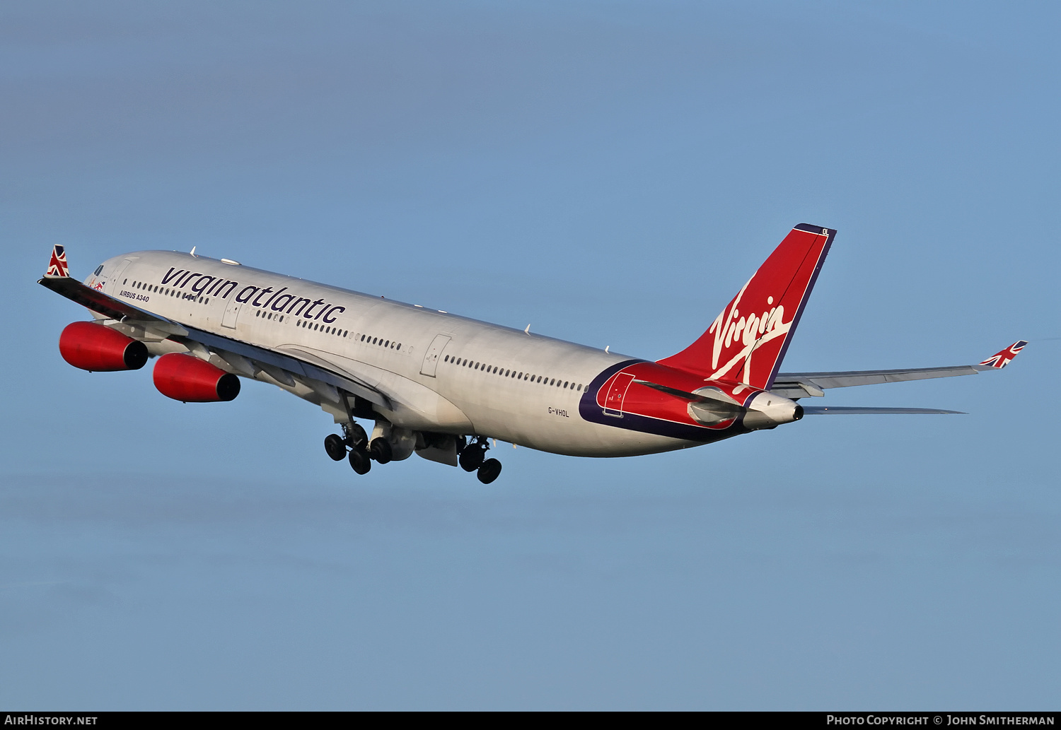 Aircraft Photo of G-VHOL | Airbus A340-311 | Virgin Atlantic Airways | AirHistory.net #291431