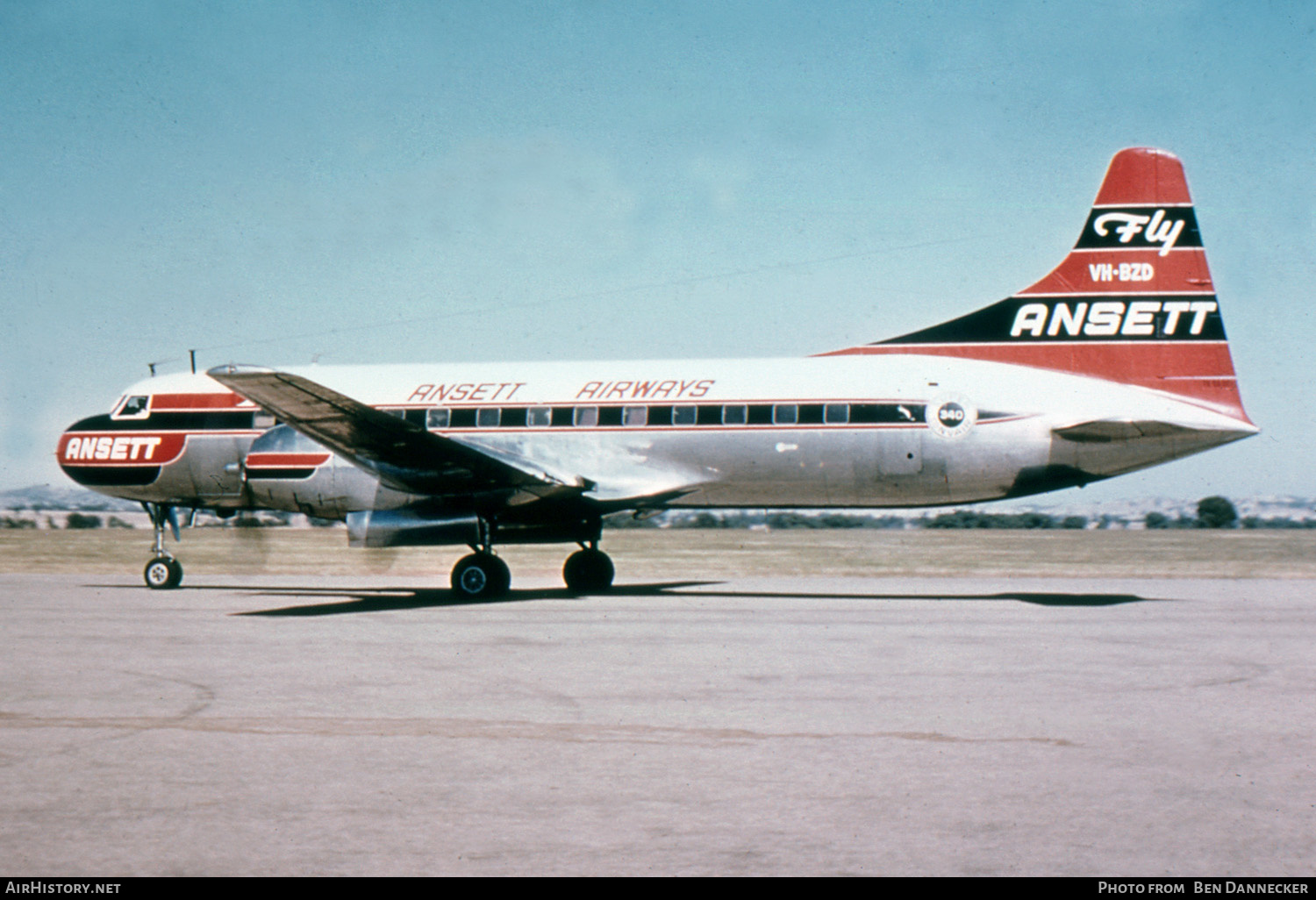 Aircraft Photo of VH-BZD | Convair 340-32 | Ansett Airways | AirHistory.net #291460