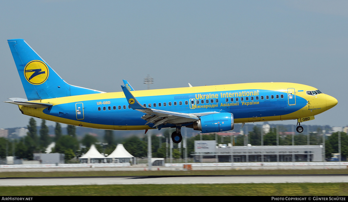 Aircraft Photo of UR-GBD | Boeing 737-36Q | Ukraine International Airlines | AirHistory.net #291491