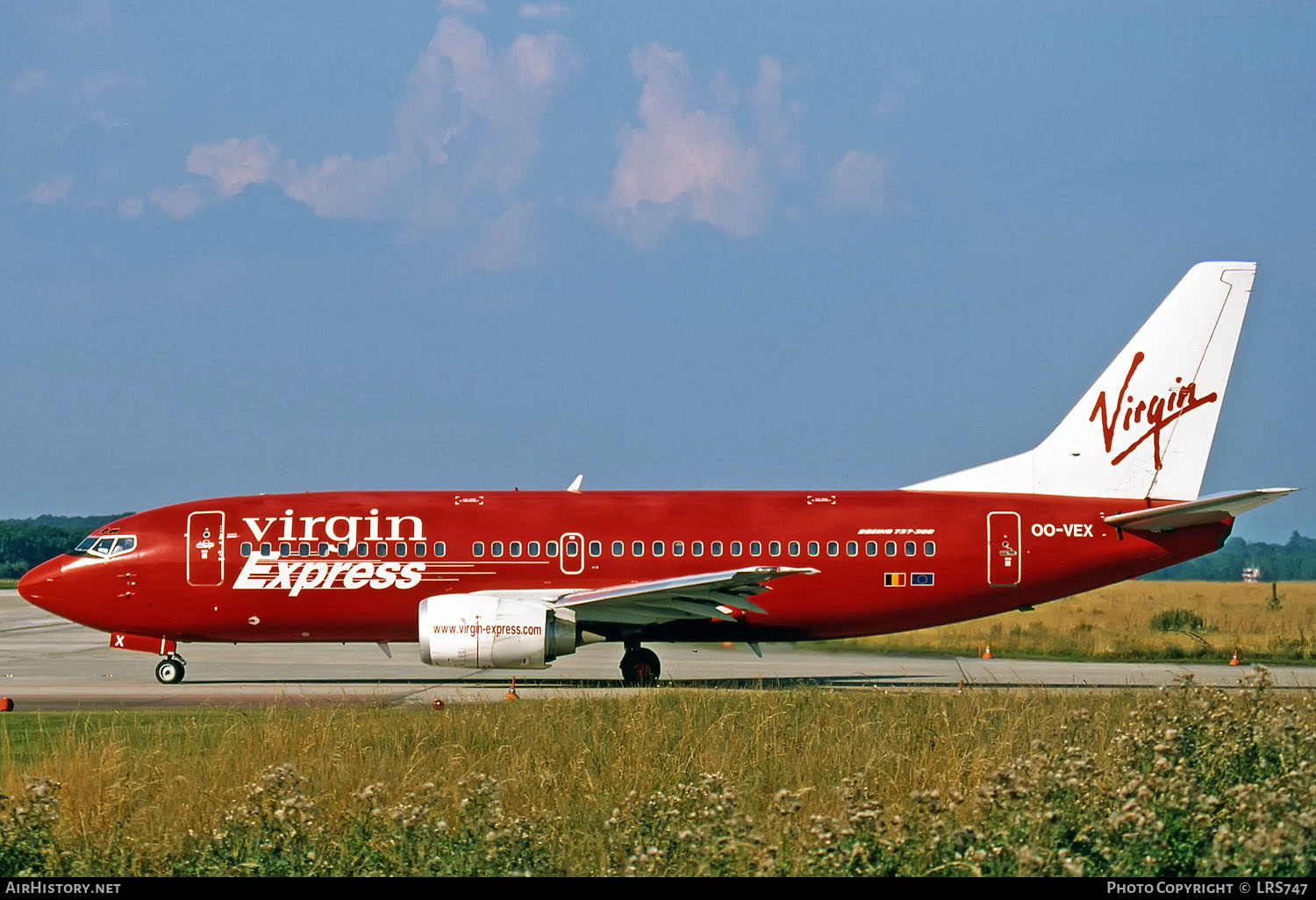 Aircraft Photo of OO-VEX | Boeing 737-36N | Virgin Express | AirHistory.net #291528